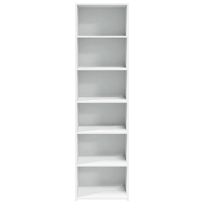Hoge kast 50x41x185 cm bewerkt hout wit