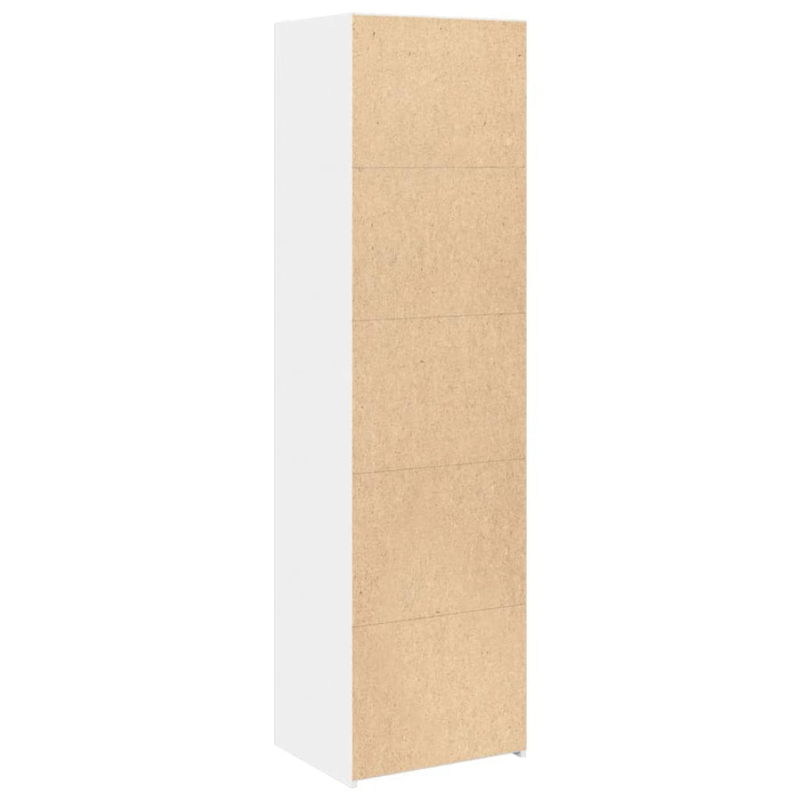Hoge kast 50x41x185 cm bewerkt hout wit