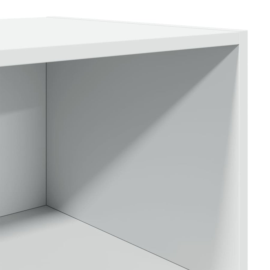 Hoge kast 50x41x185 cm bewerkt hout wit