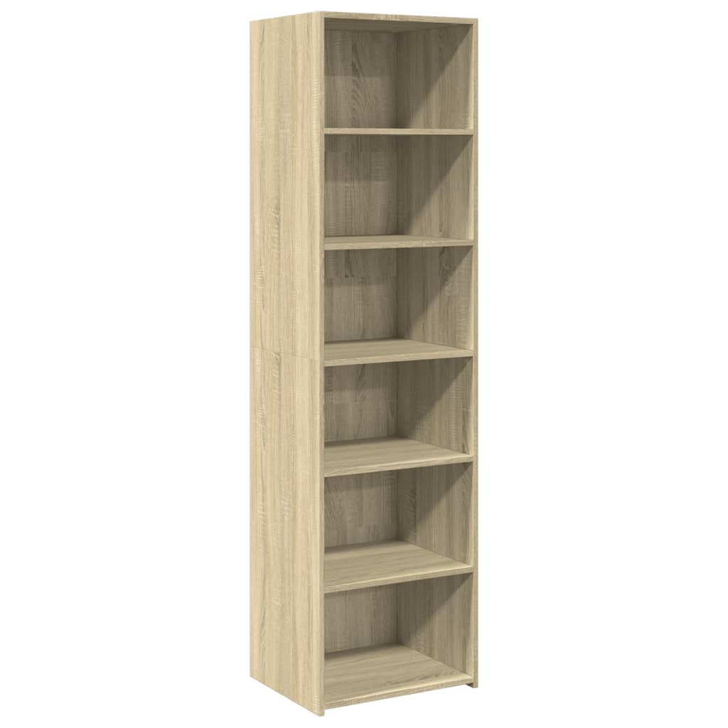 Hoge kast 50x41x185 cm bewerkt hout sonoma eikenkleurig
