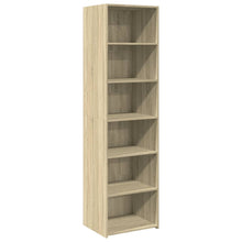Hoge kast 50x41x185 cm bewerkt hout sonoma eikenkleurig