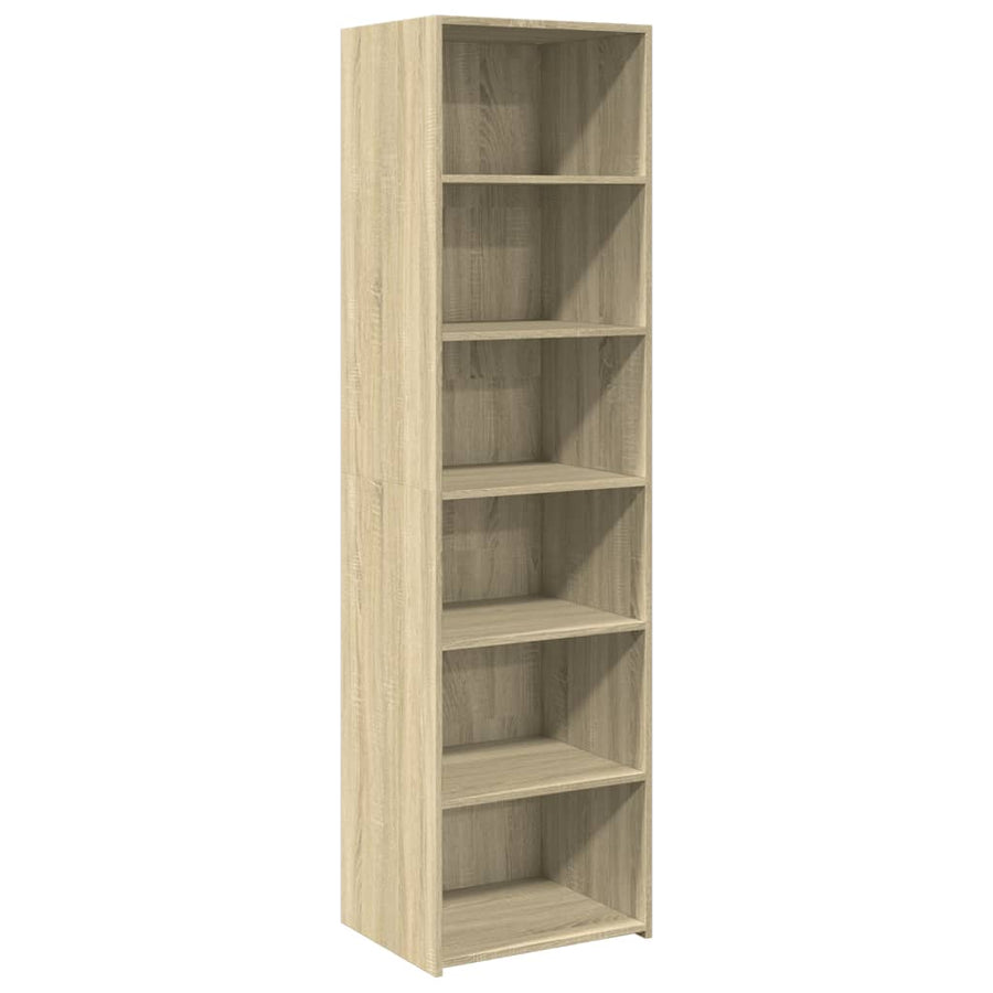 Hoge kast 50x41x185 cm bewerkt hout sonoma eikenkleurig