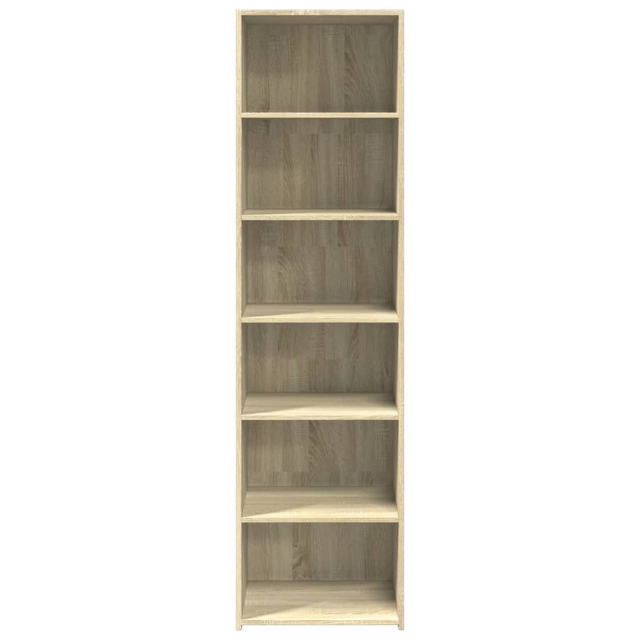 Hoge kast 50x41x185 cm bewerkt hout sonoma eikenkleurig