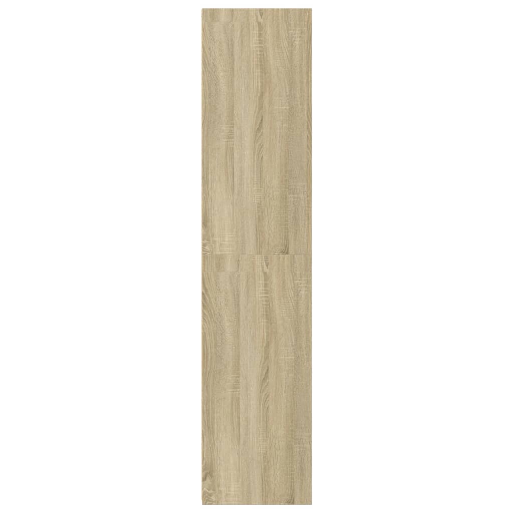 Hoge kast 50x41x185 cm bewerkt hout sonoma eikenkleurig