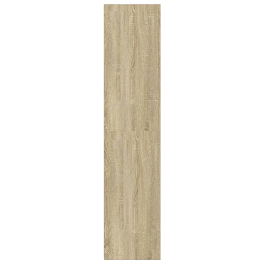 Hoge kast 50x41x185 cm bewerkt hout sonoma eikenkleurig
