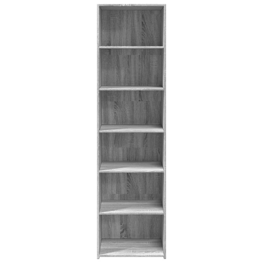 Hoge kast 50x41x185 cm bewerkt hout grijs sonoma eikenkleurig