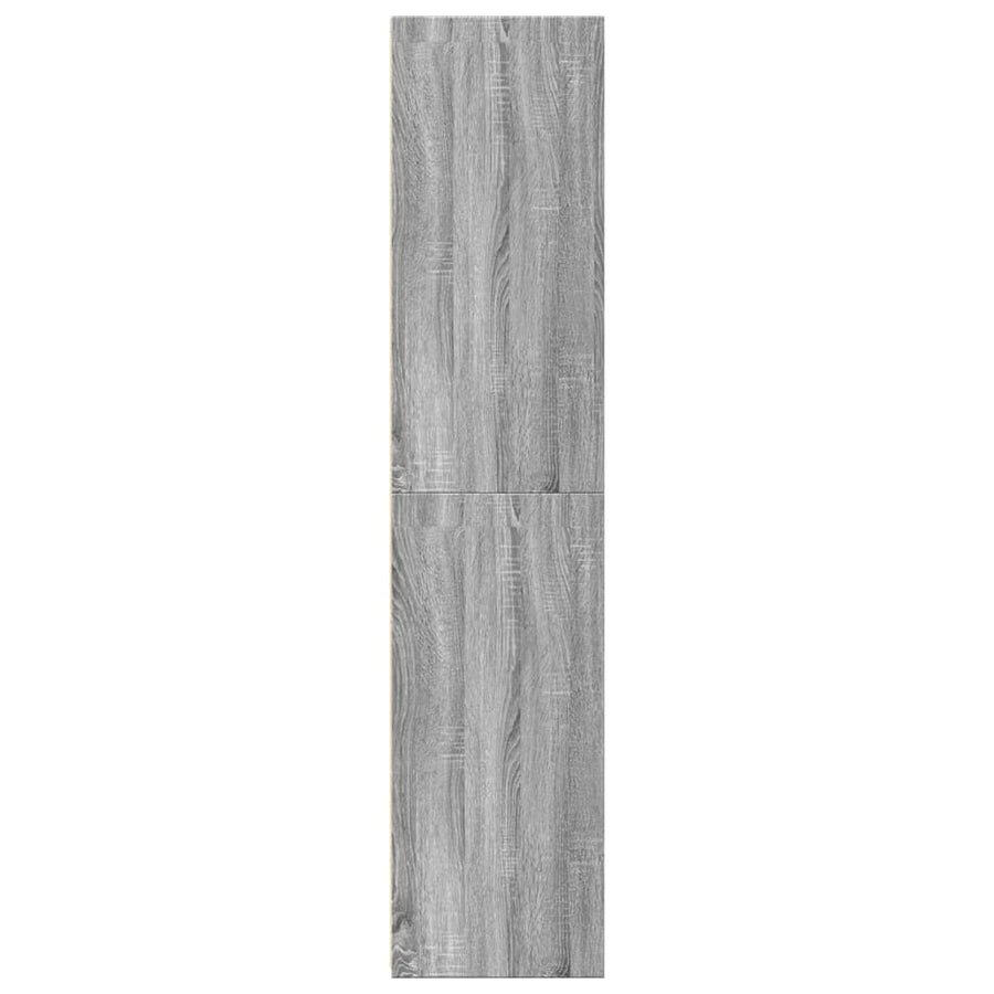 Hoge kast 50x41x185 cm bewerkt hout grijs sonoma eikenkleurig