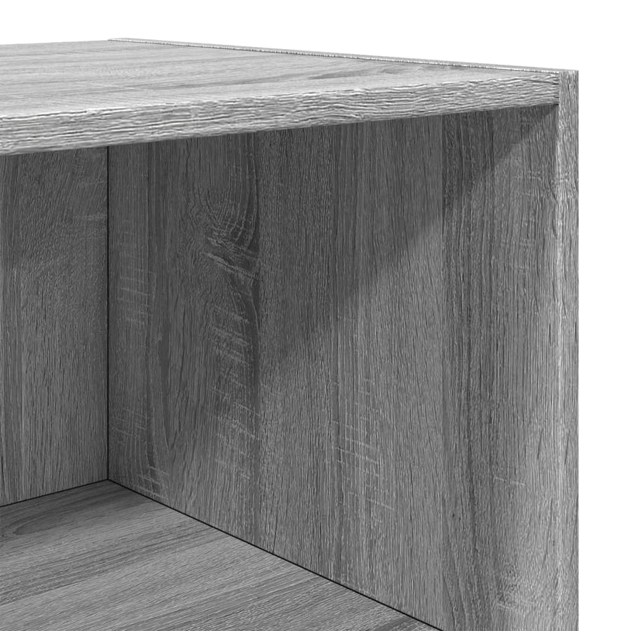Hoge kast 50x41x185 cm bewerkt hout grijs sonoma eikenkleurig