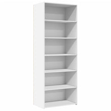 Hoge kast 70x41x185 cm bewerkt hout wit