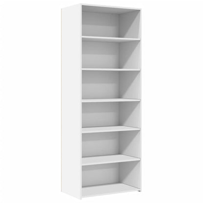Hoge kast 70x41x185 cm bewerkt hout wit