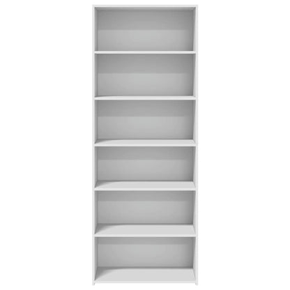 Hoge kast 70x41x185 cm bewerkt hout wit