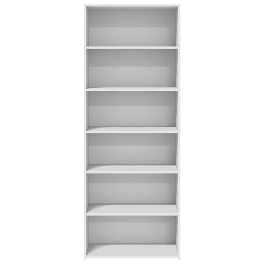 Hoge kast 70x41x185 cm bewerkt hout wit