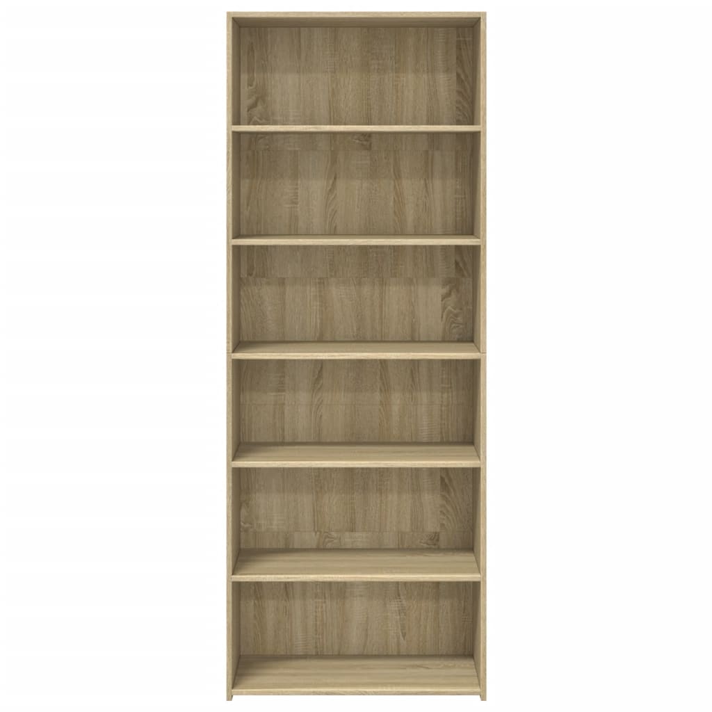 Hoge kast 70x41x185 cm bewerkt hout sonoma eikenkleurig