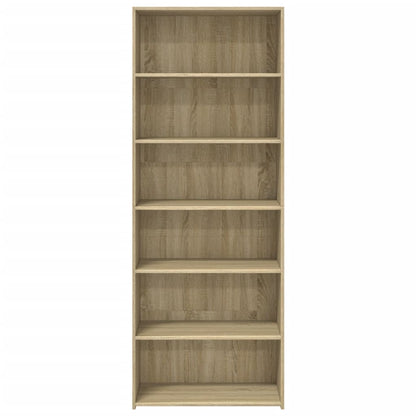 Hoge kast 70x41x185 cm bewerkt hout sonoma eikenkleurig