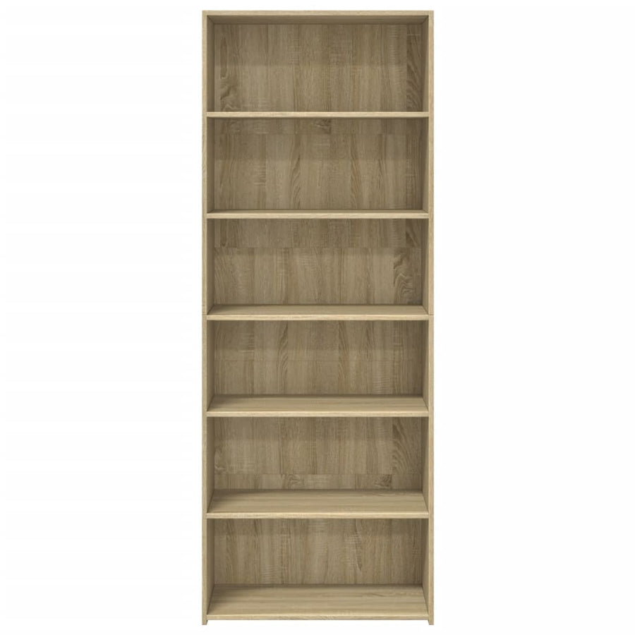 Hoge kast 70x41x185 cm bewerkt hout sonoma eikenkleurig