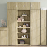 Hoge kast 70x41x185 cm bewerkt hout sonoma eiken