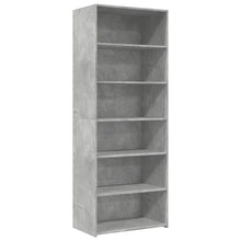 Hoge kast 70x41x185 cm bewerkt hout betongrijs