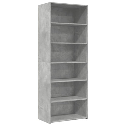 Hoge kast 70x41x185 cm bewerkt hout betongrijs