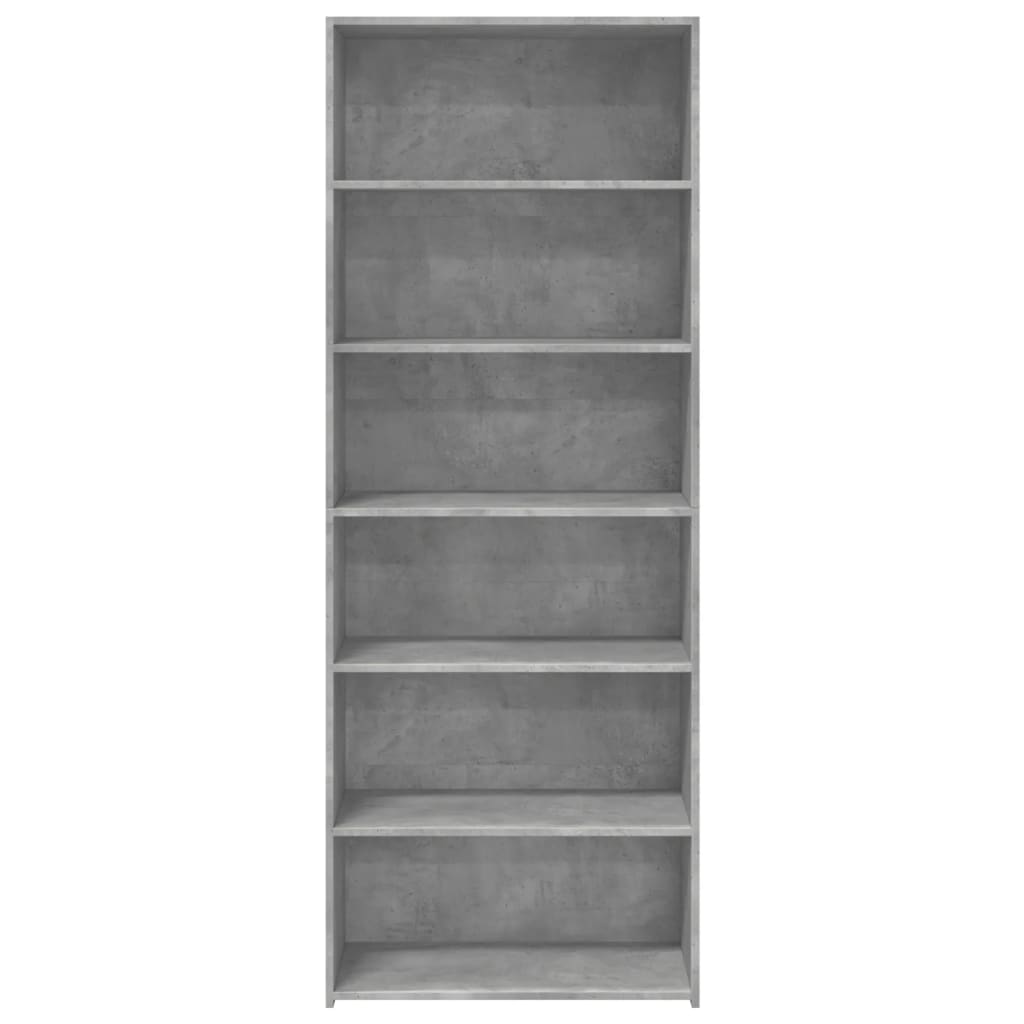 Hoge kast 70x41x185 cm bewerkt hout betongrijs