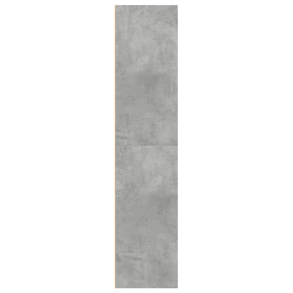 Hoge kast 70x41x185 cm bewerkt hout betongrijs