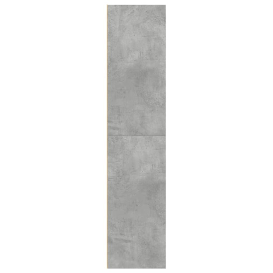Hoge kast 70x41x185 cm bewerkt hout betongrijs