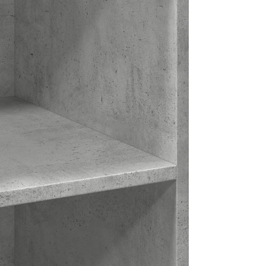Hoge kast 70x41x185 cm bewerkt hout betongrijs