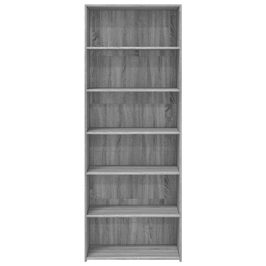 Hoge kast 70x41x185 cm bewerkt hout grijs sonoma eikenkleurig