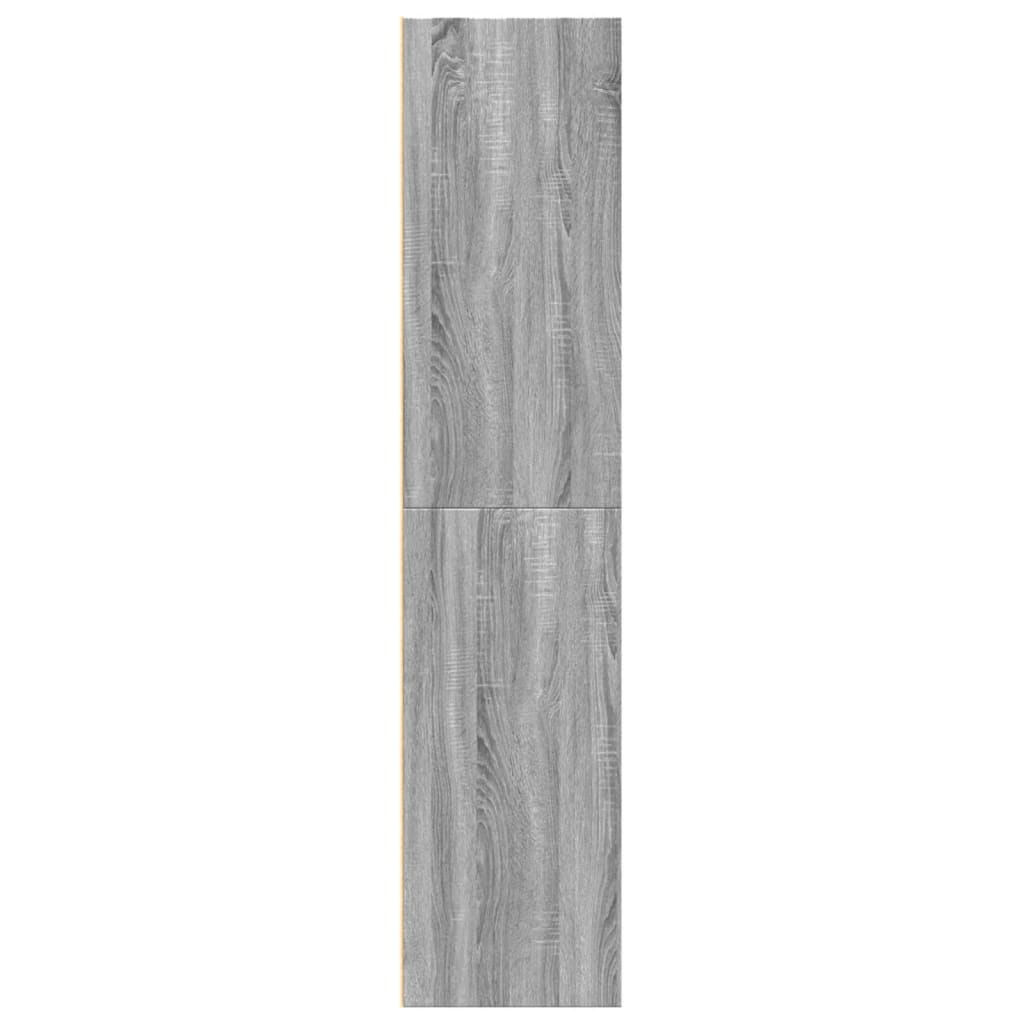 Hoge kast 70x41x185 cm bewerkt hout grijs sonoma eikenkleurig