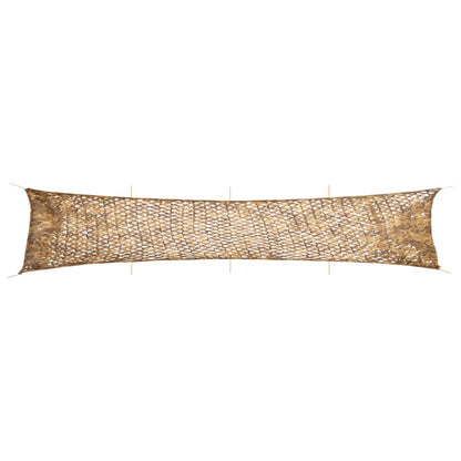 Camouflagenet met opbergzak 844x142 cm zandkleurig