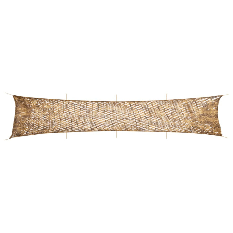 Camouflagenet met opbergzak 844x142 cm zandkleurig