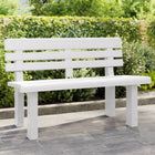 Tuinbankje 110x52x71 cm polypropeen wit