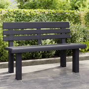 Tuinbankje 110x52x71 cm polypropeen antraciet