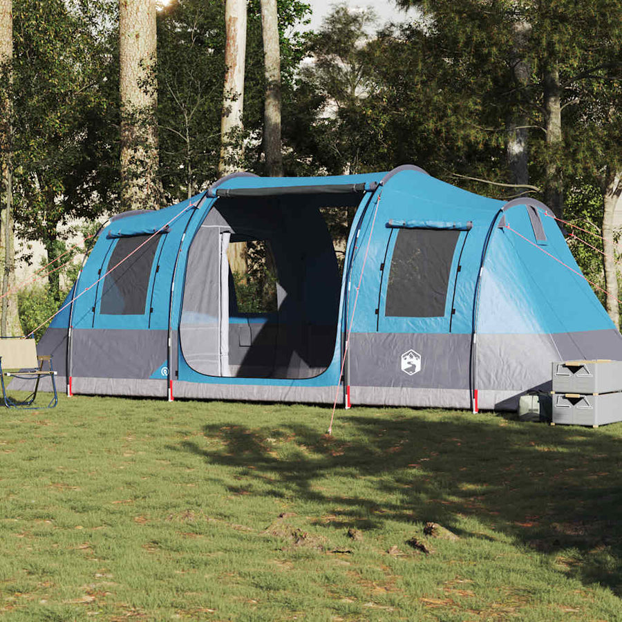 Tunneltent Waterdicht Blauw 4-persoons