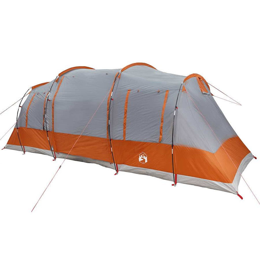 Tunneltent Waterdicht En Oranje Grijs 4-persoons