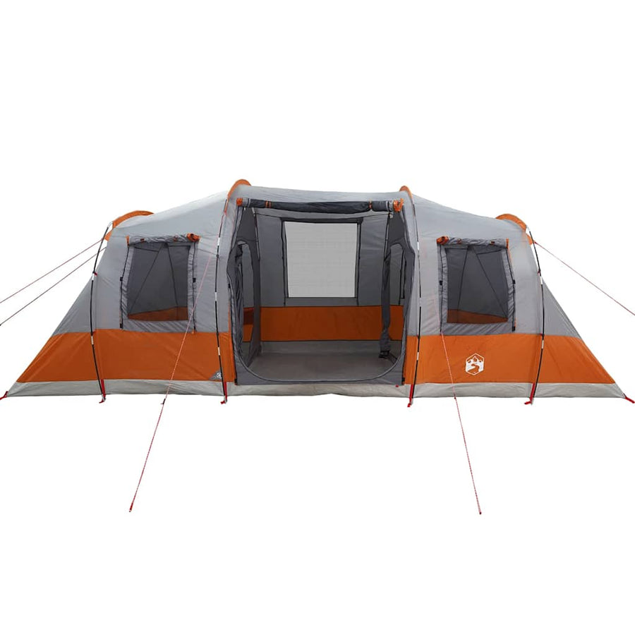 Tunneltent Waterdicht En Oranje Grijs 4-persoons