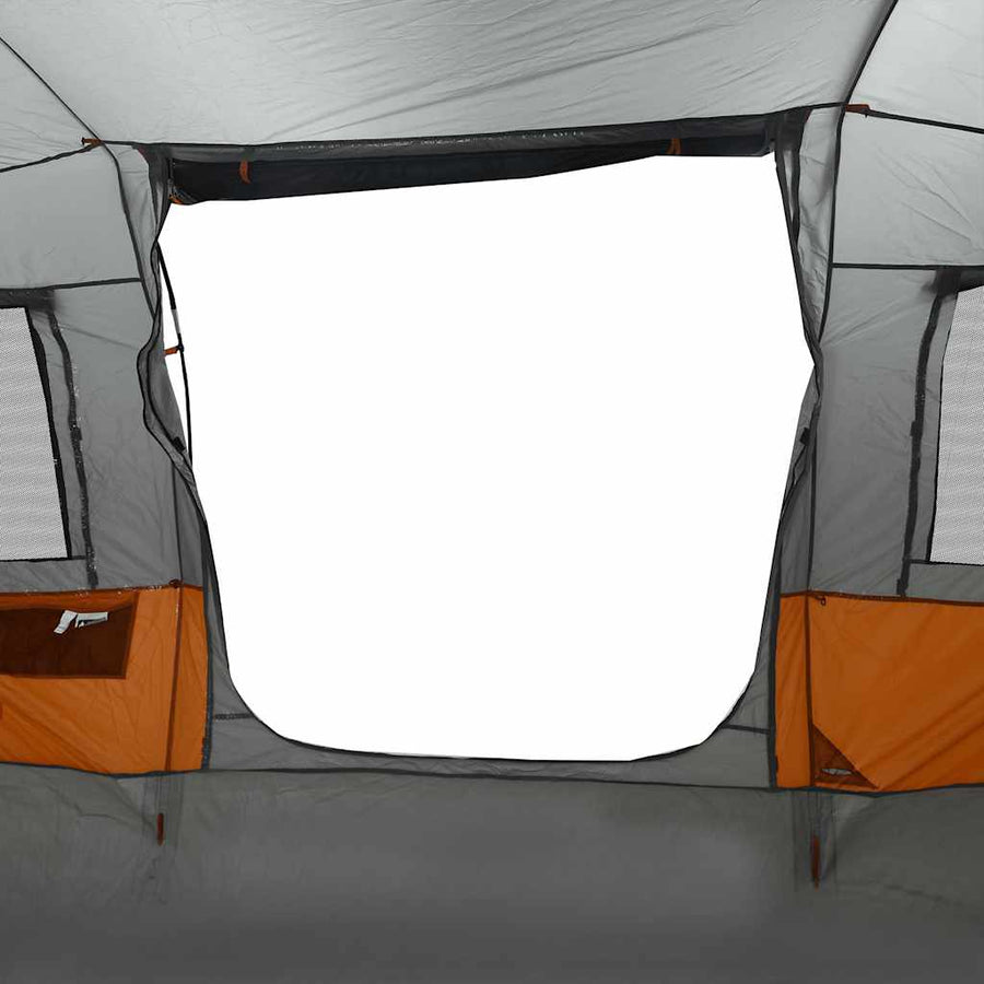 Tunneltent Waterdicht En Oranje Grijs 4-persoons