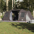 Tunnel tent 4-person waterproof brown