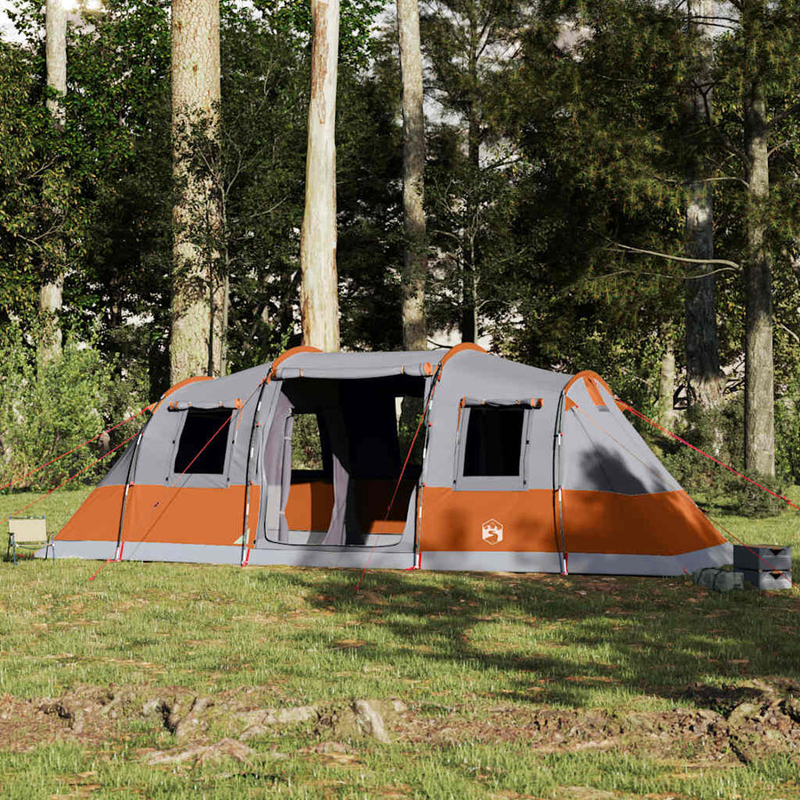 Tunneltent 6-persoons waterdicht grijs