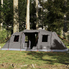 Tunneltent 6 personen waterdicht bruin olijfgroen