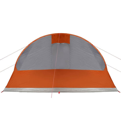 Tunneltent 5-persoons waterdicht grijs en oranje