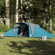 Koepeltent 6-persoons waterdicht blauw 660x438x196 cm