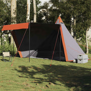 Tipitent 6-persoons 486x486x280 cm grijs oranje