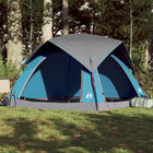 Tent 4-persoons waterdicht blauw 218x218x135 cm
