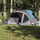 Tunneltent 6-persoons 411x325x180 cm waterdicht blauw