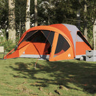 Tunneltent 6-persoons 411x325x180 cm grijs oranje