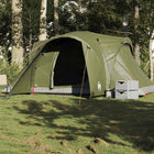 Koepeltent 6-persoons 375x225x176 cm waterdicht olijfgroen