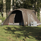 Koepeltent 6 personen 375x225x176 cm waterdicht bruin