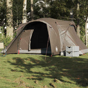 Koepeltent 6 personen 375x225x176 cm waterdicht bruin