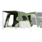 Autotent 4 personen groen 410x357x222 cm