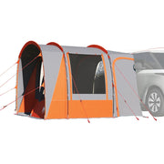 Autotent 4-persoons 300x185x200 cm waterdicht grijs oranje